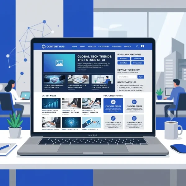 Template based Content Rich website