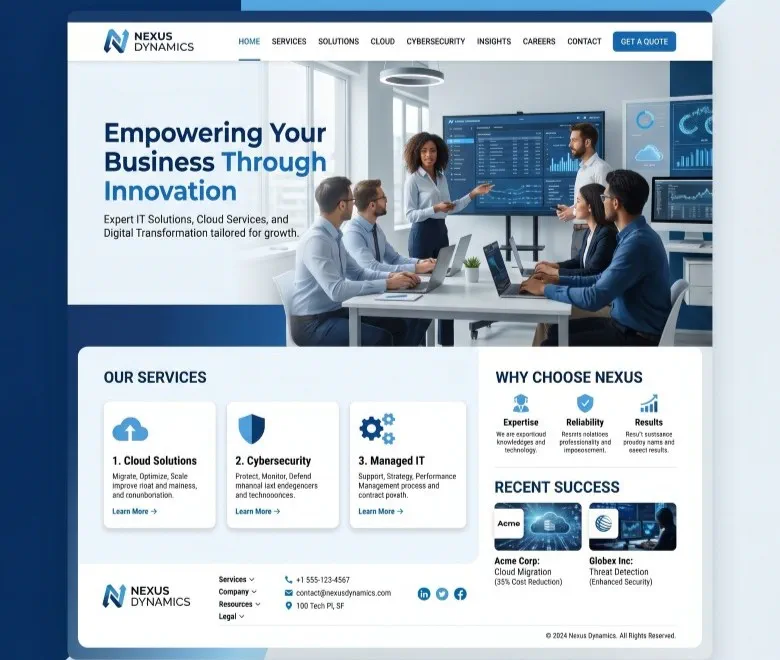 Website development
